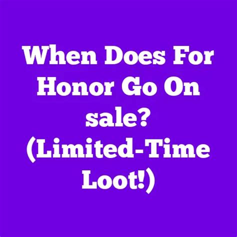 when will for honor go on sale.